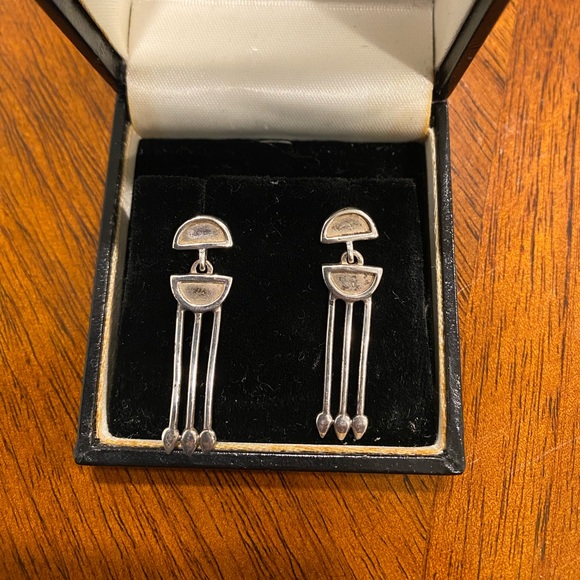 NEW Charles Rennie Macintosh sterling silver earrings , pic for similiar price - Picture 2 of 4